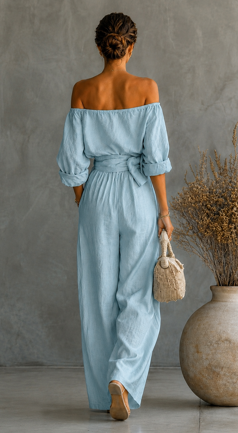 Maria | Linen-Effect Jumpsuit