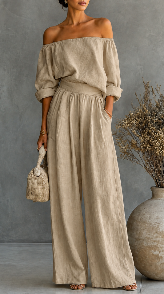 Maria | Linen-Effect Jumpsuit