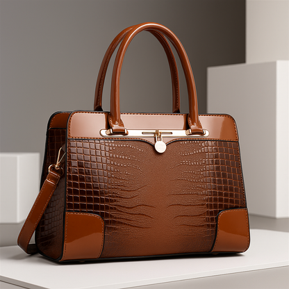 Soren | Croc-Embossed Handbag