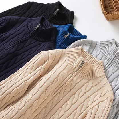 Men's Premium Quarter Zip Sweater