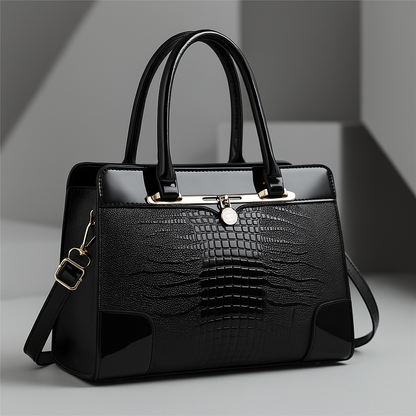 Soren | Croc-Embossed Handbag