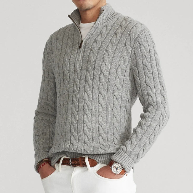 Men's Premium Quarter Zip Sweater