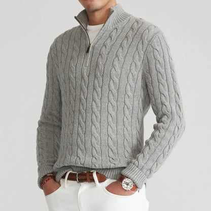 Men's Premium Quarter Zip Sweater