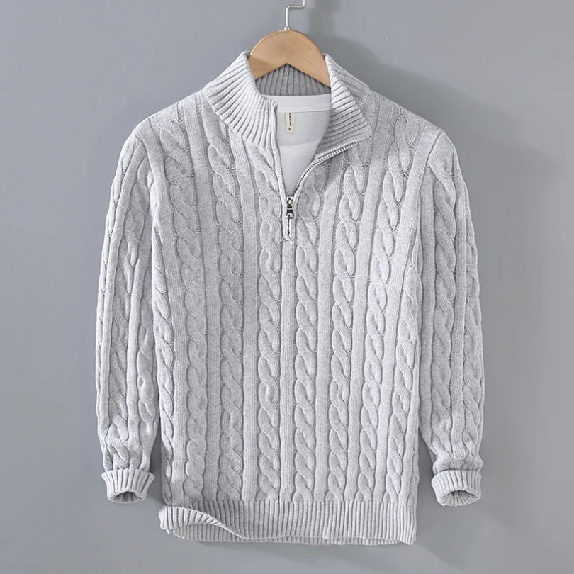 Men's Premium Quarter Zip Sweater