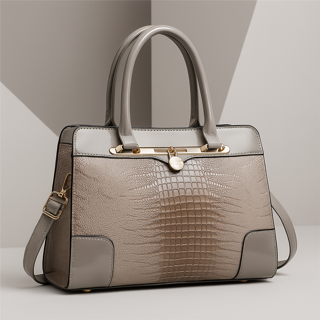 Soren | Croc-Embossed Handbag