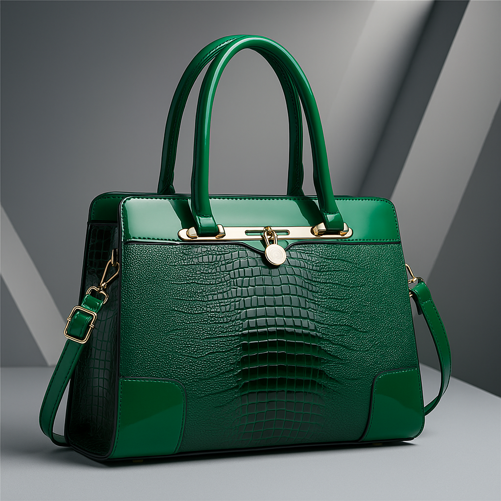 Soren | Croc-Embossed Handbag