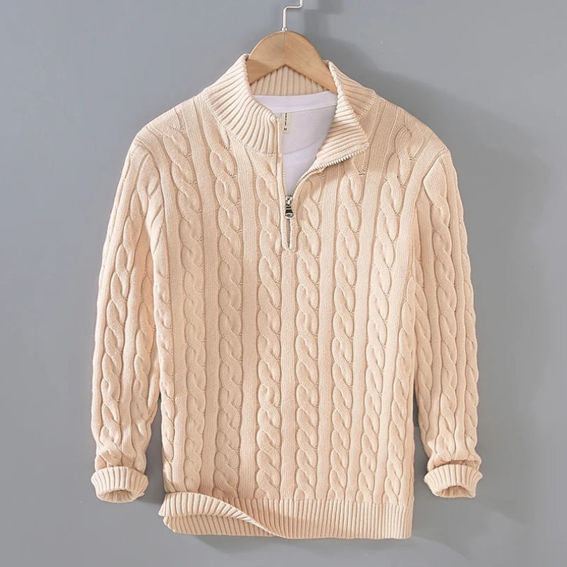 Men's Premium Quarter Zip Sweater