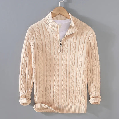 Men's Premium Quarter Zip Sweater