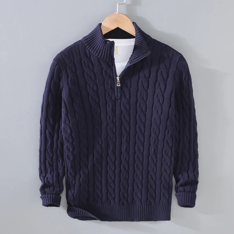 Men's Premium Quarter Zip Sweater