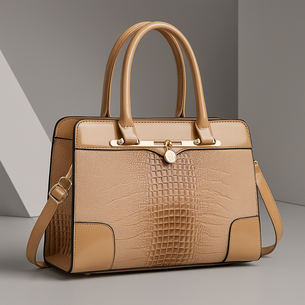 Soren | Croc-Embossed Handbag