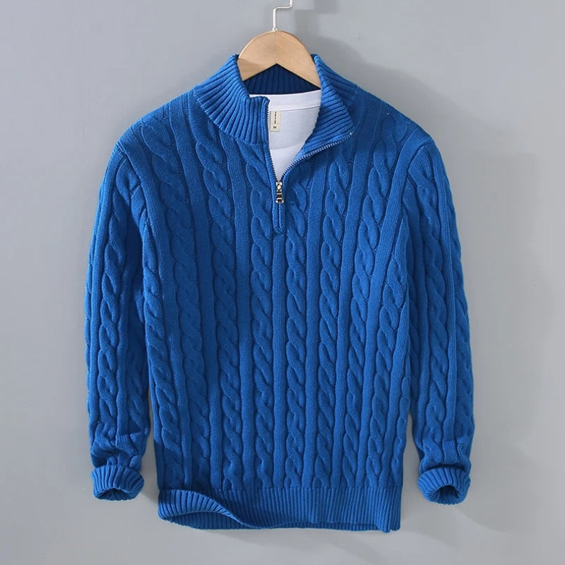 Men's Premium Quarter Zip Sweater