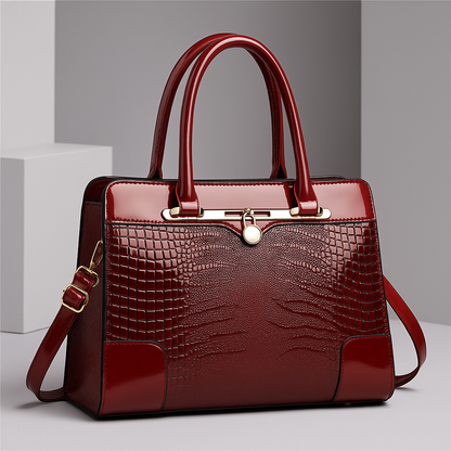 Soren | Croc-Embossed Handbag
