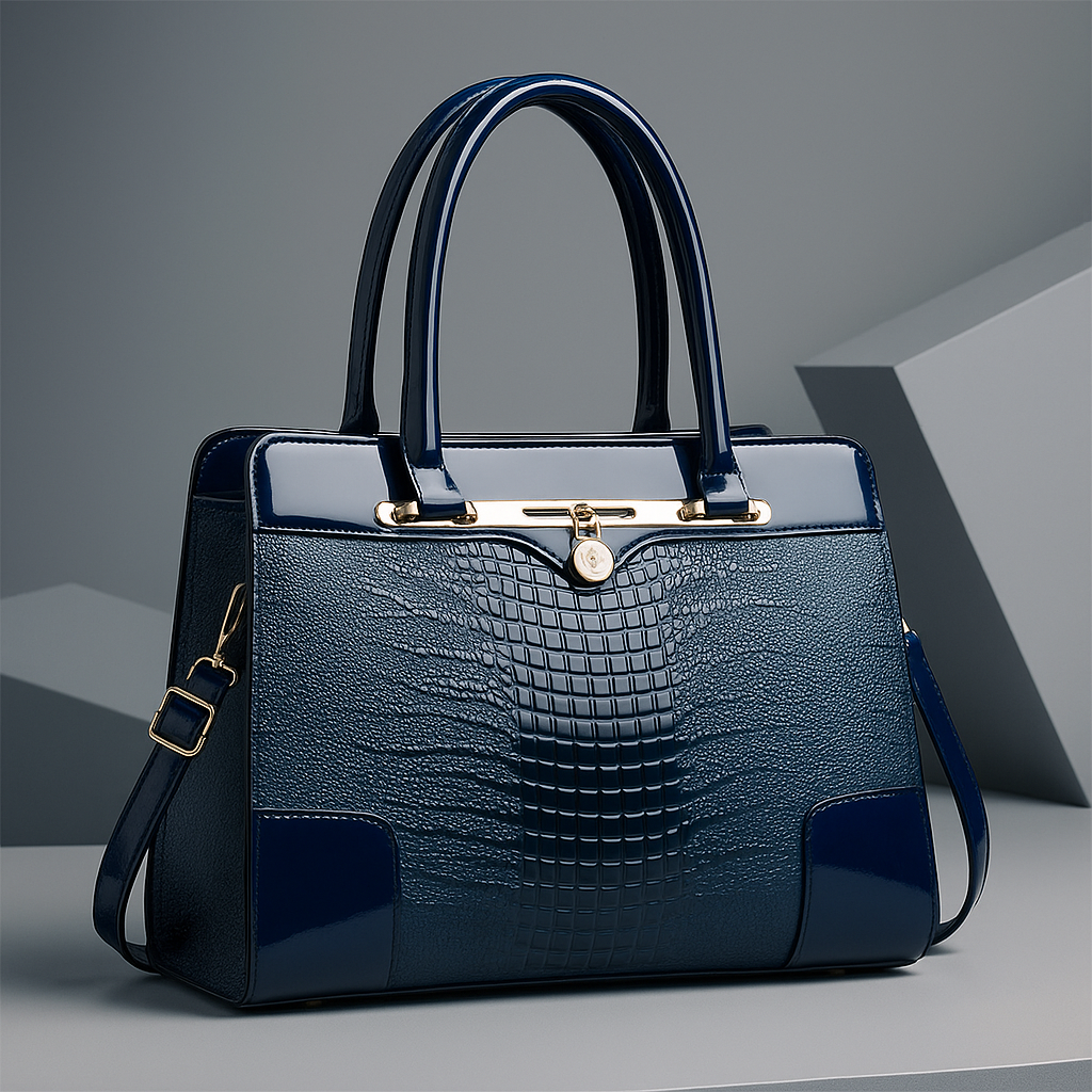 Soren | Croc-Embossed Handbag