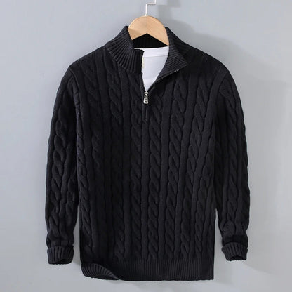 Men's Premium Quarter Zip Sweater