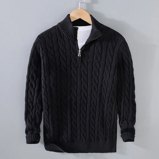 Men's Premium Quarter Zip Sweater