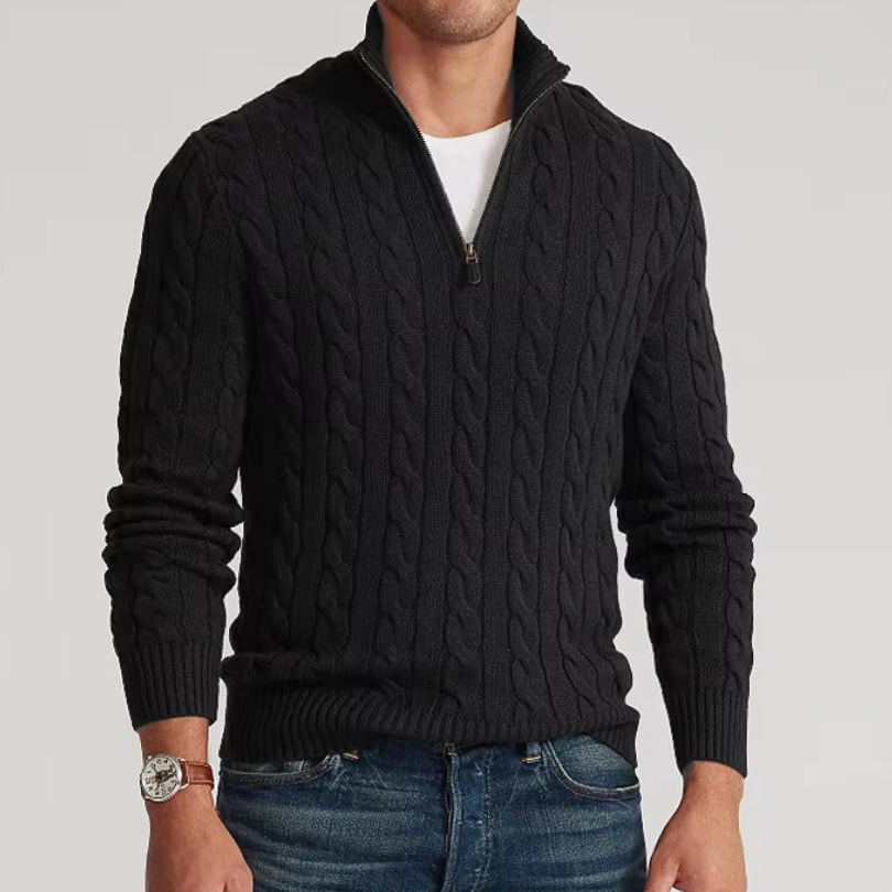 Men's Premium Quarter Zip Sweater