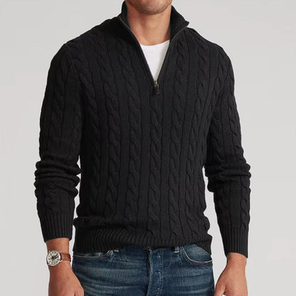 Men's Premium Quarter Zip Sweater