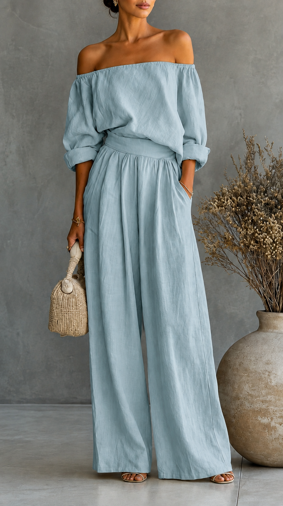 Maria | Linen-Effect Jumpsuit