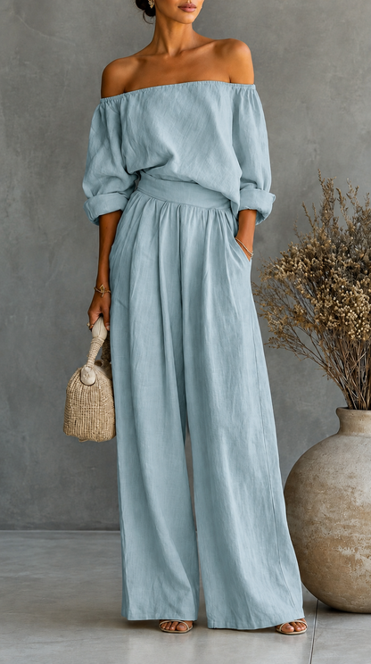 Maria | Linen-Effect Jumpsuit