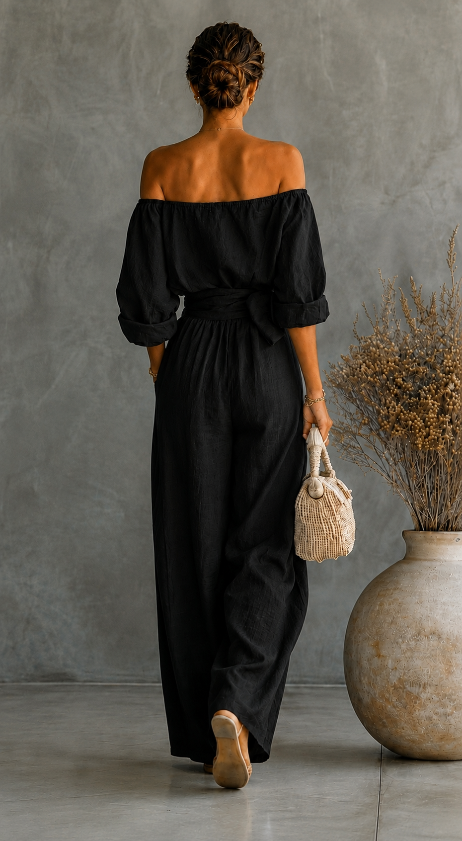 Maria | Linen-Effect Jumpsuit