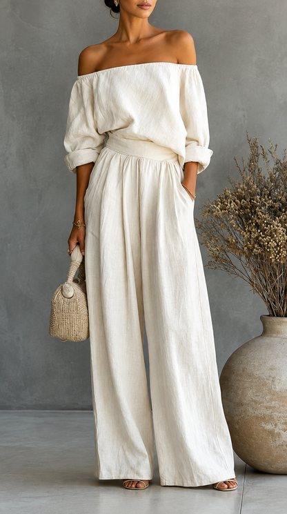 Maria | Linen-Effect Jumpsuit