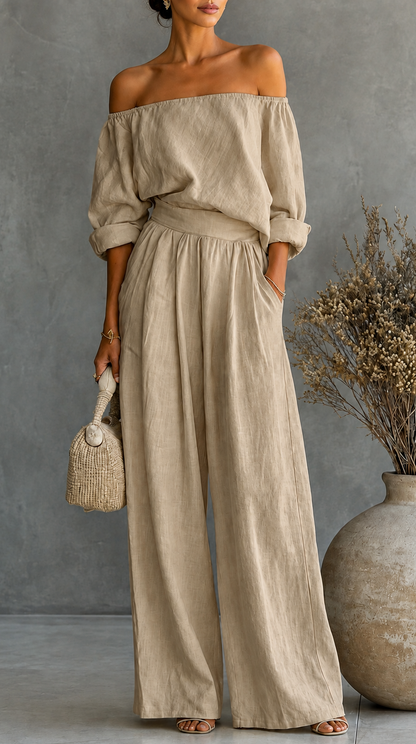 Maria | Linen-Effect Jumpsuit