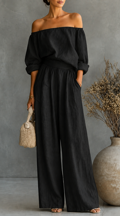 Maria | Linen-Effect Jumpsuit
