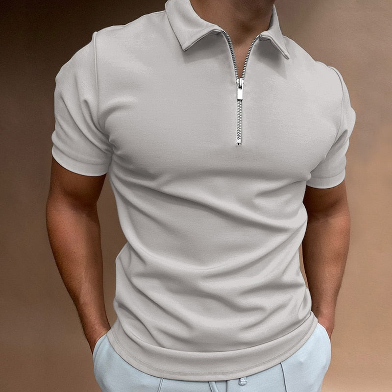 Zip Polo Shirt with a Modern Edge
