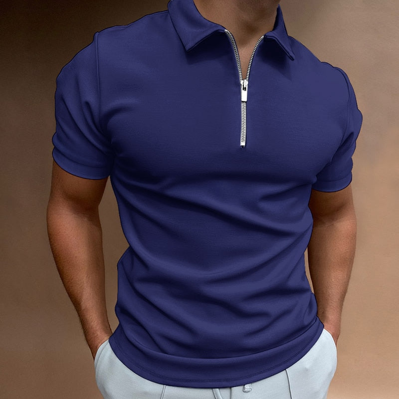 Zip Polo Shirt with a Modern Edge
