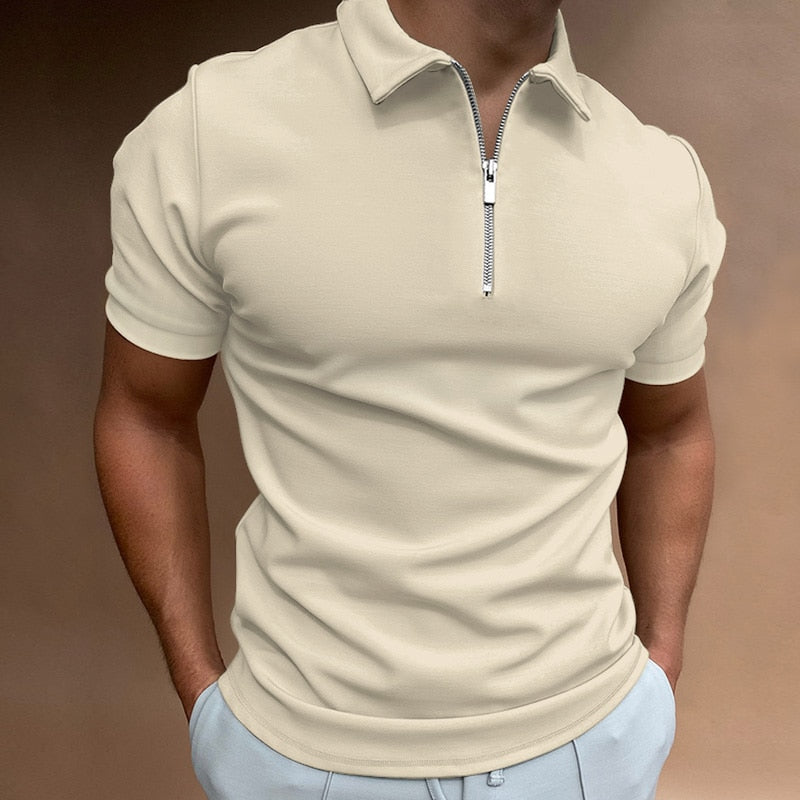 Zip Polo Shirt with a Modern Edge