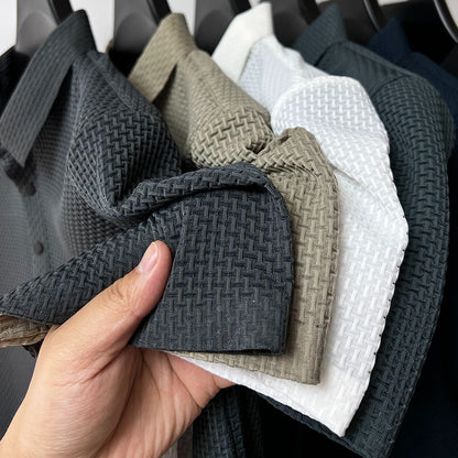 Men's Premium Textured Collared Shirt