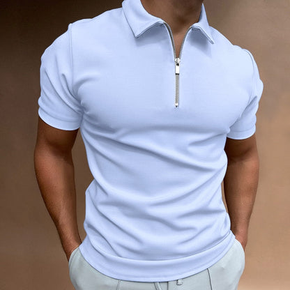 Zip Polo Shirt with a Modern Edge