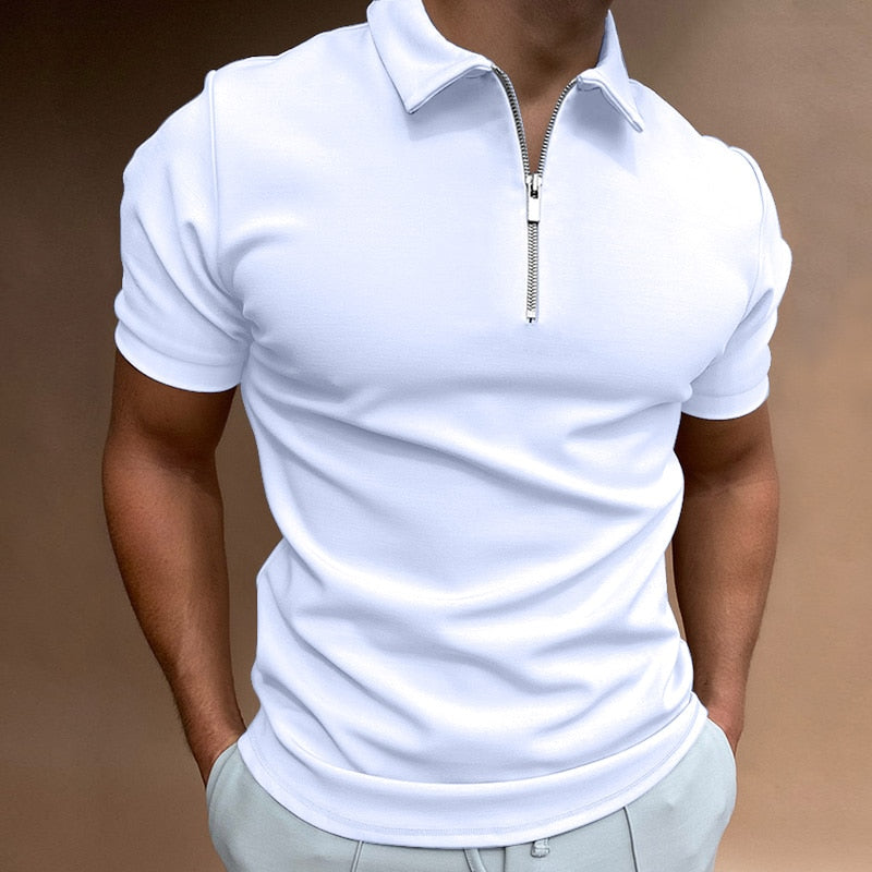 Zip Polo Shirt with a Modern Edge