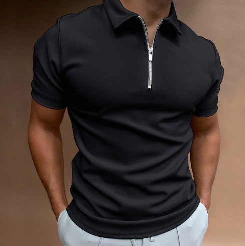 Zip Polo Shirt with a Modern Edge